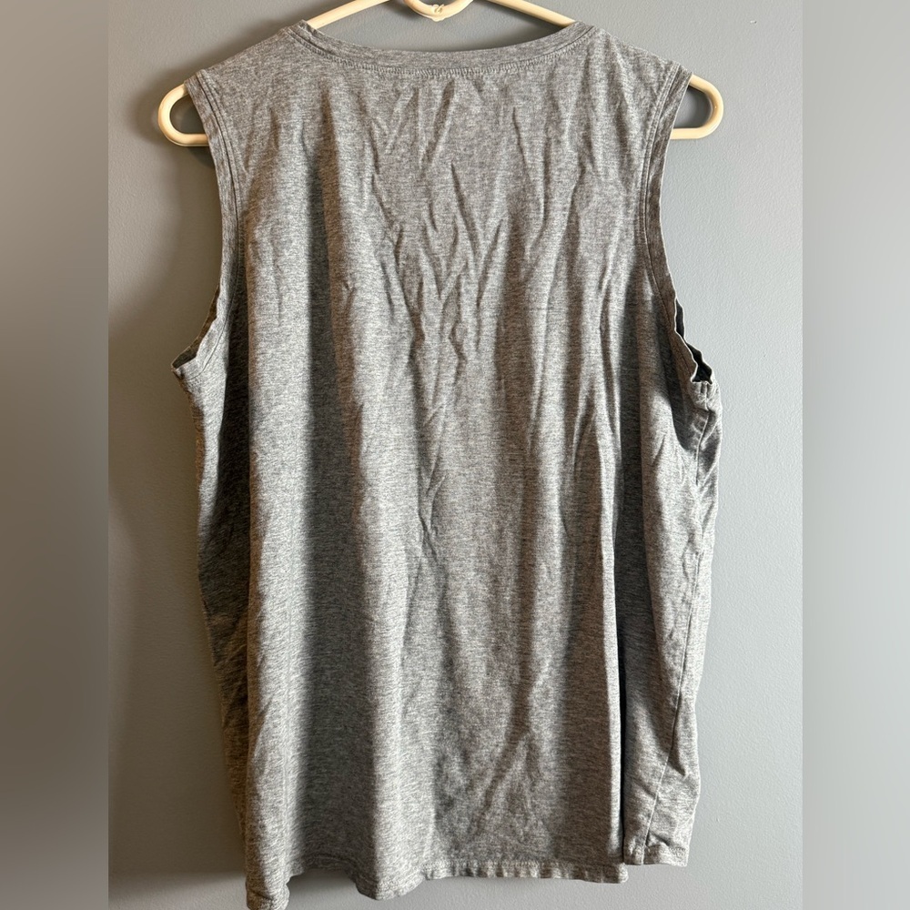 Life is Good Lot of 2 Classic Fit Sleeveless Tees Womens Sz L Summer Gray/Tan‎ - Picture 4 of 9